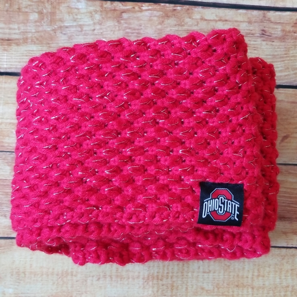 Ohio State Infinity Scarf, Red, Ohio State Logo